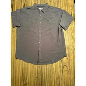 Orvis Men's‎ XL Short Sleeve Button Down Shirt Gray, Pocket, Fishing Sz XL